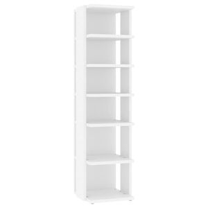 vidaXL Botn&iacute;k biely 27,5x27x102 cm spracovan&eacute; drevo
