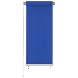 vidaXL Vonkaj&scaron;ia zatemňovacia roleta 65 (&Scaron;) x 140 (V) cm modr&aacute; HDPE