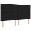 vidaXL V&yacute;&scaron;kovo nastaviteľn&yacute; čelov&yacute; panel Čierny 180 cm l&aacute;tka