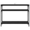 vidaXL Konzolov&yacute; st&ocirc;l Čierny dub 100 x 29 x 75 cm Kompozitn&eacute; drevo