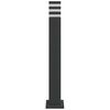 vidaXL Vonkaj&scaron;ie stojace lampy 3 ks čierna 80 cm hlin&iacute;k