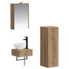 vidaXL Set kabinetov do k&uacute;peľne 4 pcs Dub artisan 43 x 16 x 62,5 cm