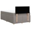 vidaXL Boxspring posteľ s matracom sivohned&yacute; 120x200 cm l&aacute;tka