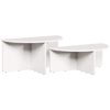 vidaXL Konferenčn&yacute; stol&iacute;k 2 ks Biela 79 x 39,5 x 40 cm