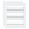 vidaXL Lamelov&eacute; dvierka na skrinku 2 ks, biele 61,5x49,4 cm, borovica