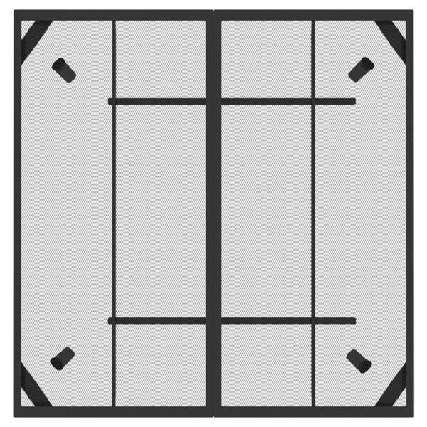 vidaXL Záhradný stôl antracitový 100x100x72 cm oceľová sieťovina