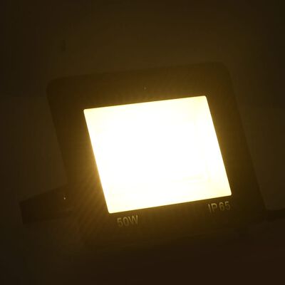 vidaXL LED reflektor 50 W teplé biele svetlo