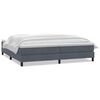 vidaXL Box Spring Posteľ s matracom tmavo&scaron;ed&aacute; 200x210 cm Zamat