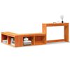 vidaXL Nočn&yacute; stol&iacute;k s p&iacute;sac&iacute;m stolom, hned&yacute; 222x122x75 cm, borovica