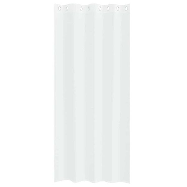 vidaXL Voile z&aacute;clona so z&aacute;clonami 2 pcs Biela 225 x 140 cm Polyester