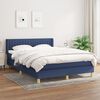 vidaXL Boxspring posteľ s matracom modr&yacute; 140x190 cm l&aacute;tka