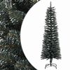 vidaXL Umel&yacute; &uacute;zky vianočn&yacute; stromček s podstavcom zelen&yacute; 150 cm PVC