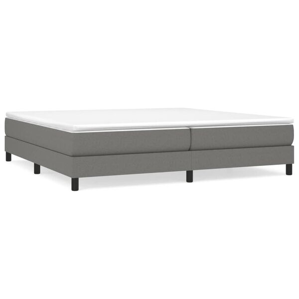 vidaXL Boxspring posteľ s matracom tmavosivá 200x200 cm látka