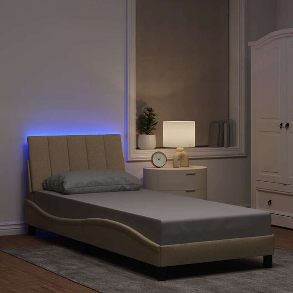 vidaXL R&aacute;m postele bez matraca, Hanko, kr&eacute;mov&aacute;, 80x200 cm, l&aacute;tka