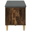 vidaXL Predsieňov&aacute; lavica s vank&uacute;&scaron;om Dymov&aacute; dub 80 x 38 x 46 cm