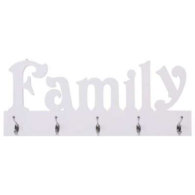 vidaXL Nástenný vešiak FAMILY 74x29,5 cm