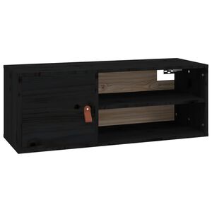 vidaXL N&aacute;stenn&aacute; skrinka čierna 80x30x30 cm mas&iacute;vna borovica