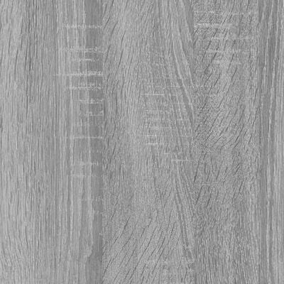 vidaXL Knižnica sivý dub sonoma 80x33x100 cm spracované drevo a oceľ
