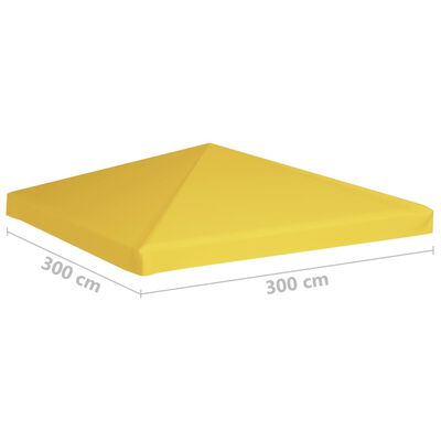 vidaXL Strieška na altánok 270 g/m², 3x3 m, žltá