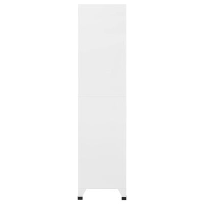 vidaXL Uzamykacia skriňa biela 90x45x180 cm oceľová