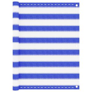 vidaXL Balk&oacute;nov&aacute; mark&iacute;za modr&aacute; a biela 90x300 cm HDPE