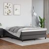 vidaXL Boxspring posteľ s matracom sivá 140x200 cm umelá koža