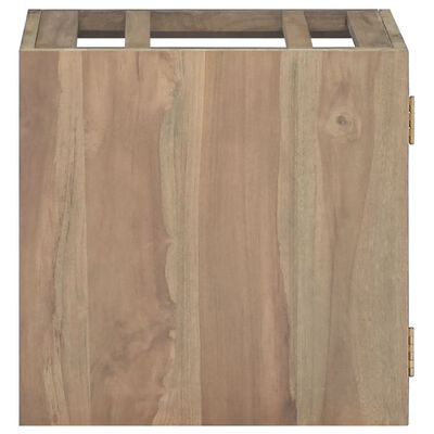 vidaXL Nástenná kúpeľňová skrinka 46x25,5x40 cm masívne tíkové drevo