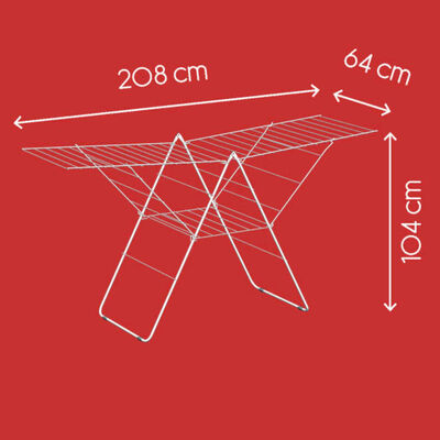 Metaltex Krídlový stojan na sušenie "Amsterdam" 32 m