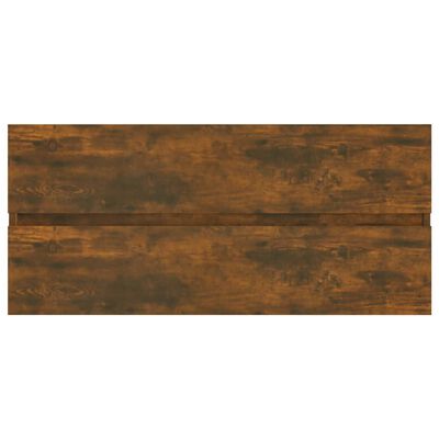 vidaXL Umývadlová skrinka tmavý dub 100x38,5x45 cm spracované drevo