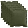 vidaXL Poťah na podložku 6 ks HOUTEN Zelen&aacute; 40 x 40 cm man&scaron;estr