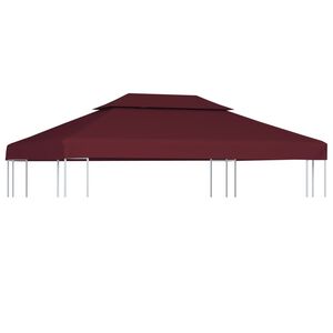 vidaXL Dvojit&aacute; strie&scaron;ka na alt&aacute;nok 310 g/m&sup2;, 4x3 m, bordov&aacute;
