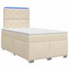vidaXL Posteľ boxspring s matracom Kr&eacute;mov&aacute; 120 x 190 cm L&aacute;tka