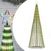 vidaXL LED vianočn&yacute; stromček 688 LED farebn&eacute; 300 cm
