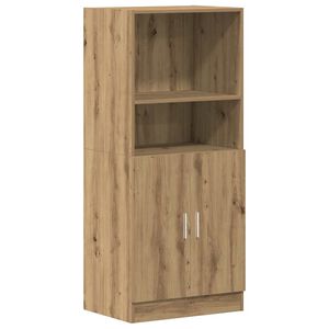 vidaXL Kuchynsk&aacute; skrinka dub artisan 57x41,5x131,5 cm kompozitn&eacute; drevo