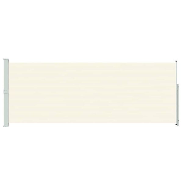 vidaXL Zaťahovacia bočná markíza na terasu 180x500 cm, krémová