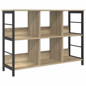 vidaXL Reg&aacute;l na knihy 6 &uacute;rovn&iacute; 102 x 32 x 72,5 cm Kompozitn&eacute; drevo
