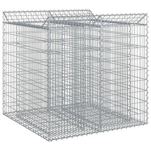 vidaXL Gabi&oacute;nov&aacute; vyv&yacute;&scaron;en&aacute; posteľ 2 ks 100 x 100 x 100 cm Strieborn&aacute;