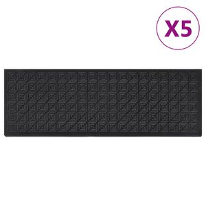 vidaXL Schodiskov&eacute; stupne 5 ks 25x75 cm guma