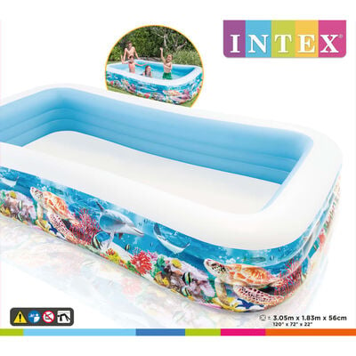 Intex Rodinný plavecký bazén 305x183x56 cm dizajn morského života