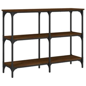 vidaXL Konzolov&yacute; stol&iacute;k hned&yacute; dub 100x29x75 cm kompozitn&eacute; drevo