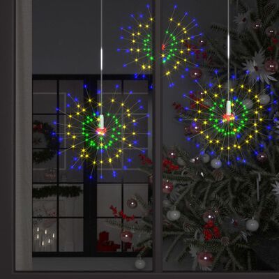 vidaXL Vonkajšia vianočná prskavka, farebná 20 cm, 140 LED