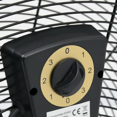 vidaXL Priemyselný bubnový ventilátor 60 cm 180 W čierny