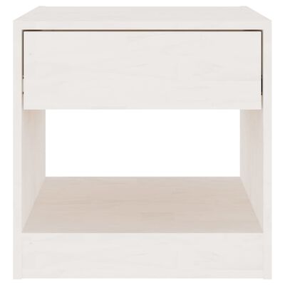 vidaXL Nočné stolíky 2 ks biele 40x31x40 cm borovicový masív