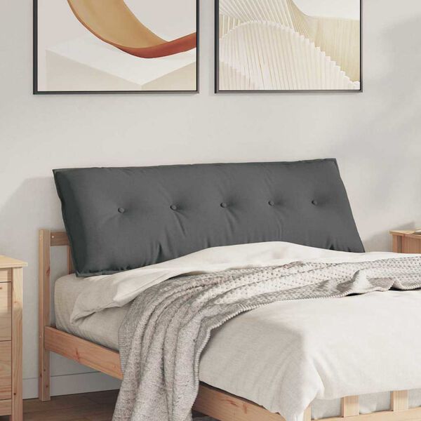 vidaXL Podu&scaron;ka na chrb&aacute;t Tmavo &scaron;ed&aacute; 140 x 19 x 50 cm l&aacute;tka