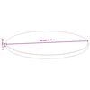 vidaXL Stolová doska Ø90x2,5 cm bambus