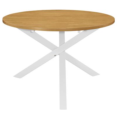 vidaXL Jedálenský stôl, biely 120x75 cm, MDF