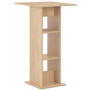 vidaXL Barov&yacute; st&ocirc;l v dubovej farbe 60x60x110 cm