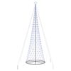 vidaXL LED vianočn&yacute; stromček s 455 LED-i Modr&aacute; 184.5 cm Kov