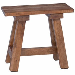 vidaXL lavička Pr&iacute;rodn&aacute; 50,5 x 25 x 47,5 cm Mahag&oacute;nov&yacute; mas&iacute;v