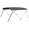 vidaXL Strie&scaron;ka Bimini so 4 obl&uacute;kmi antracitov&aacute; 243x(230-244)x137 cm